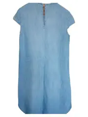 Vorschaubild 4 von EDC Damen Jeanskleid Blau Gr. 34/XS Casual Sommerkleid Stickerei