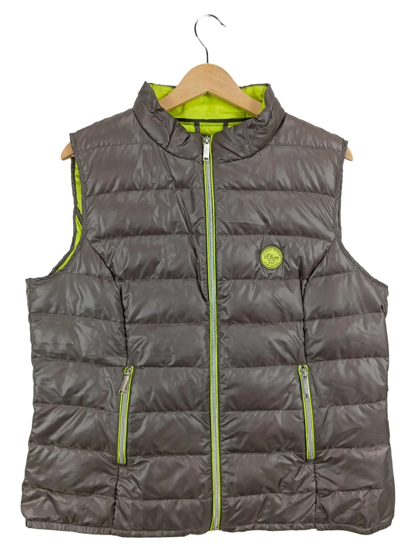 S.OLIVER Damen Steppweste Gr. 44 Braun Outdoor Weste