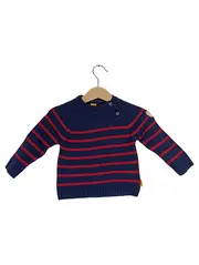 Vorschaubild 1 von Kinder Pullover Gr. 62 gestreift maritim Blau Rot