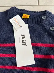 Vorschaubild 3 von Kinder Pullover Gr. 62 gestreift maritim Blau Rot