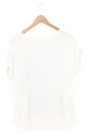 Vorschaubild 2 von Damen T-Shirt Gr. 42/XL Weiß Grafisch Casual Modern