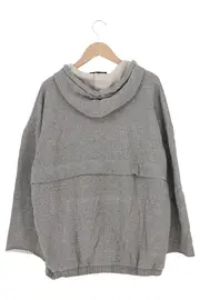 Vorschaubild 2 von Damen Kapuzenpullover Hoodie Oversized Grau Meliert Gr. 32 XXS
