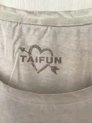 Vorschaubild 5 von Taifun Damen T-Shirt Gr. 40/L Beige Casual mit Schriftzug & Blumenmuster