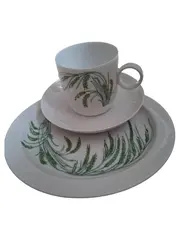 Vorschaubild 1 von studio-linie Kaffeetasse Untertasse Kuchenteller Porzellan weiß