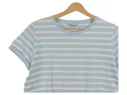 Vorschaubild 3 von Damen T-Shirt Gr. 40 Blau Gestreift Casual Kurzarm