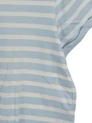 Vorschaubild 5 von Damen T-Shirt Gr. 40 Blau Gestreift Casual Kurzarm