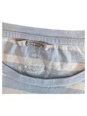 Vorschaubild 7 von Damen T-Shirt Gr. 40 Blau Gestreift Casual Kurzarm