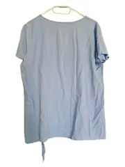 Vorschaubild 2 von TAIFUN Damen Bluse Gr. 40/L Blau Casual Kurzarm Viskose Shirt