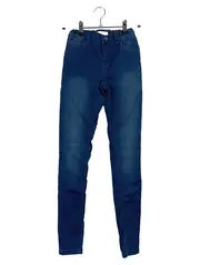 Vorschaubild 1 von Jeans Slim Fit Kinder Mädchen Gr. 152 Blau Casual Uni Baumwolle