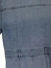 Vorschaubild 8 von Jeanskleid Damen Gr. 38/M Kurzarm Blau Casual Denim