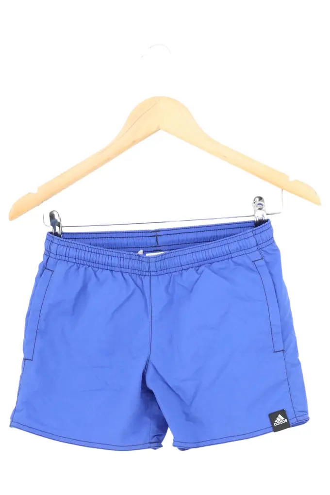 ADIDAS Badehose Kinder 140 Blau Sportlich Schwimmhose Uni