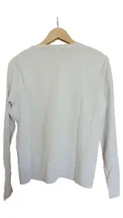 Vorschaubild 2 von Herren Langarmshirt Beige Gr. 50/L Casual Logo-Print Baumwolle