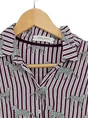 Vorschaubild 4 von Damen Hemdbluse Gr. 42/XL Mehrfarbig Gestreift Leopardenmuster