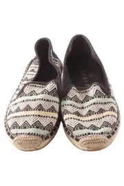 Vorschaubild 2 von Damen Ballerinas Gr. 38 Schwarz Ethno Muster Espadrille Freizeit