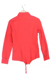 Vorschaubild 2 von Benetton Damen Hemdbluse Rot Gr. 36/S Elegant Klassisch Preppy Baumwolle