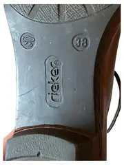 Vorschaubild 3 von Damen Stiefelette Gr. 38 Braun Leder Schnürschuhe Casual