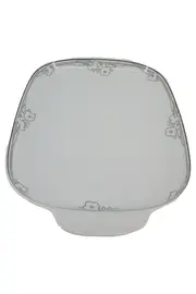 Vorschaubild 1 von Servierplatte Tavola Weiß Porzellan Blumenmuster 32x22cm