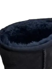Vorschaubild 6 von Damen Stiefel Gr. 38 Blau Wildleder Fellbesatz Winter Boots Casual