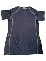 Vorschaubild 2 von Sport Shirt Damen Grau Meliert Kurzarm Polyester Gr. 42/XL
