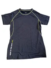 Vorschaubild 1 von Sport Shirt Damen Grau Meliert Kurzarm Polyester Gr. 42/XL
