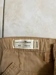 Vorschaubild 2 von Herren Stoffhose Basic Beige Gr. M Chino Baumwolle Elasthan