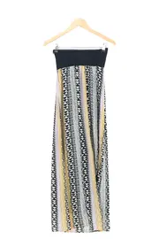 Vorschaubild 2 von Damen Sommerkleid Maxikleid Gr. 34/XS Mehrfarbig Grafisch