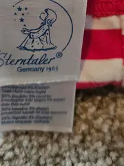 Vorschaubild 4 von Baby Mütze Bindemütze Mädchen Gr. 49 Pink Weiß Gestreift