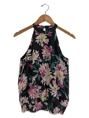 Vorschaubild 1 von EDC Damen Top Bluse Blumenmuster Neckholder Gr. 36/S Feminin Mehrfarbig