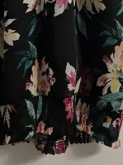 Vorschaubild 3 von EDC Damen Top Bluse Blumenmuster Neckholder Gr. 36/S Feminin Mehrfarbig