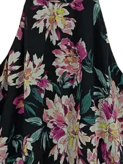 Vorschaubild 2 von EDC Damen Top Bluse Blumenmuster Neckholder Gr. 36/S Feminin Mehrfarbig