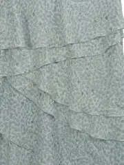 Vorschaubild 3 von TAIFUN Damen Sommerkleid Gr. L Türkis Volant Schlangenmuster Elegant