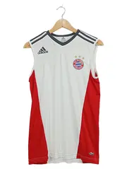 Vorschaubild 1 von FC Bayern München Fußball Trikot Ärmellos Herren Weiß Gr. 34, XS