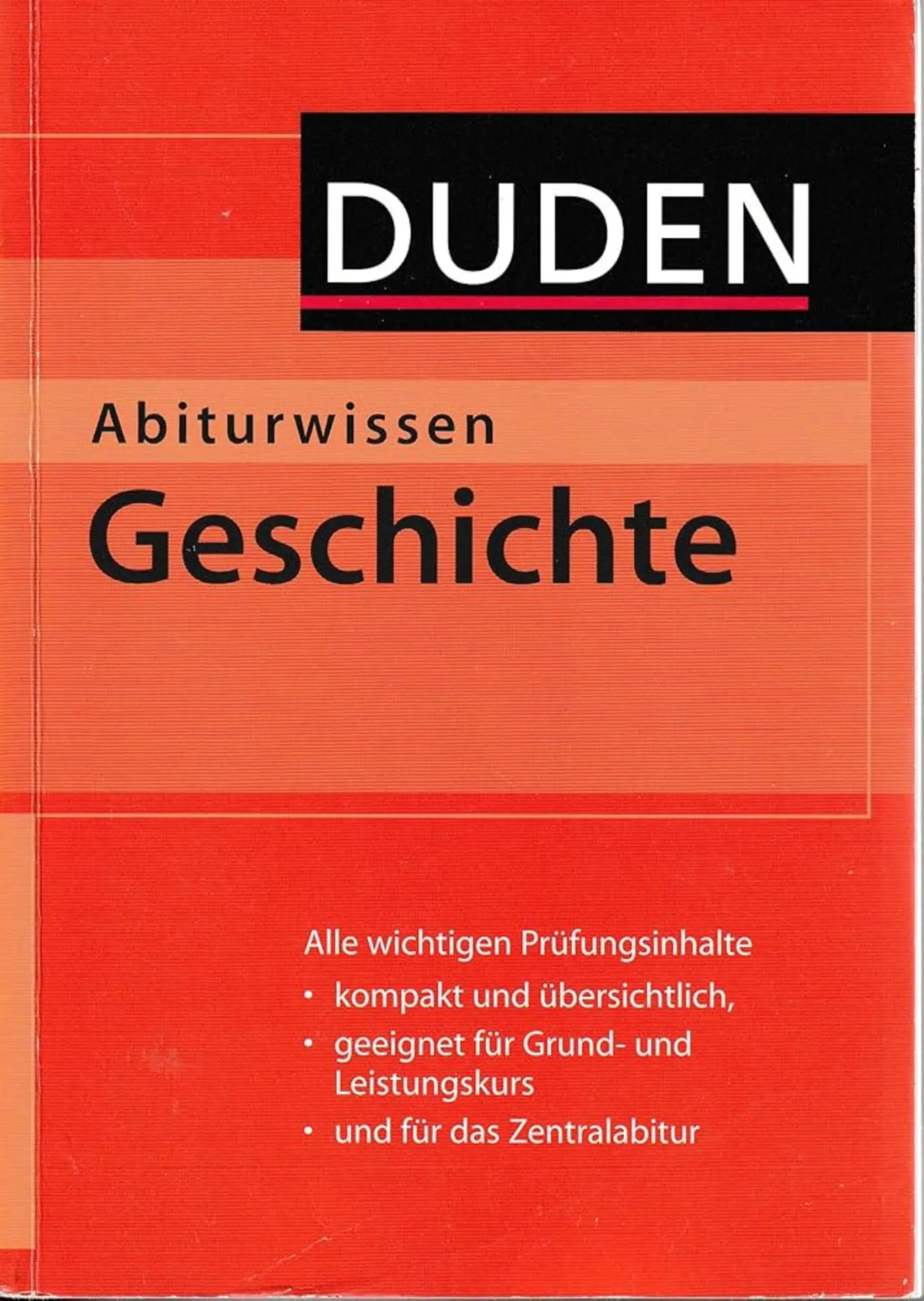 Duden Abiturwissen Geschichte Buch Prüfungsvorbereitung GK LK Zentralabitur