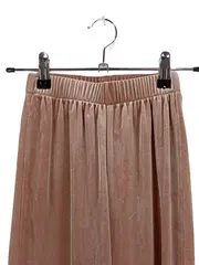 Vorschaubild 2 von Kinder Hosenrock Elegant Beige Gr. 128 Raffungen Freizeit Midirock