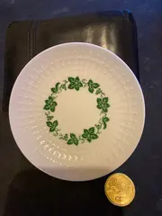 Vorschaubild 2 von Lorenz Unterteller Porzellan Weiß Blumenmuster Klassisch 11 cm
