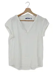 Vorschaubild 1 von Damen T-Shirt Gr. 38 M Weiß Casual Viskose