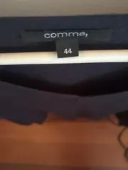 Vorschaubild 5 von Damen Bluse Langarm V-Ausschnitt Gr. 44 Blau Casual Viskose