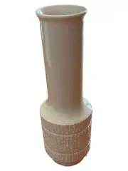Vorschaubild 1 von Thomas Vase Keramik Beige Zylindrisch Modern 22cm Strukturmuster