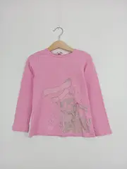 Vorschaubild 2 von Mädchen Langarmshirt Gr. 116 Pink Hase Charmant