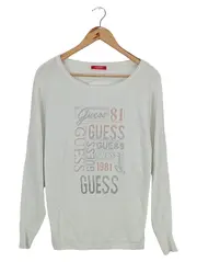 Vorschaubild 1 von Damen Sweatshirt XS Weiß Casual Logo-Print
