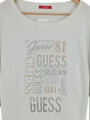 Vorschaubild 2 von Damen Sweatshirt XS Weiß Casual Logo-Print