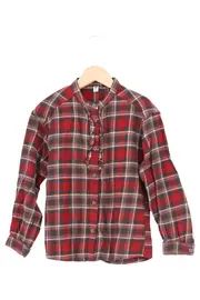 Vorschaubild 1 von Bluse Kariert Rot Langarm Casual Kinder Gr. 122
