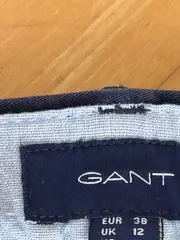 Vorschaubild 4 von Damen Chino Stoffhose Blau Gr. 38 M Baumwolle Casual