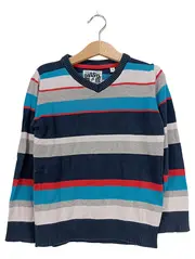 Vorschaubild 1 von Jungen Pullover Gr. 110 gestreift Mehrfarbig Baumwolle