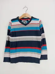 Vorschaubild 4 von Jungen Pullover Gr. 110 gestreift Mehrfarbig Baumwolle
