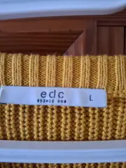 Vorschaubild 4 von EDC Damen Strickpullover Gelb Gr. 40;L Casual Rippstrick