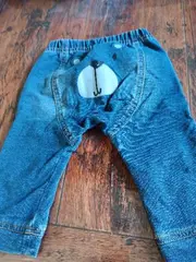 Vorschaubild 5 von Baby Jeans Jogginghose Gr. 74 Blau Bär