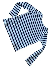 Vorschaubild 2 von Langarmshirt Kinder Gestreift Brusttasche Gr. 98 Baumwolle