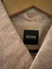 Vorschaubild 2 von Herren Business Hemd Rosa Gepunktet Gr. 52, XL Langarm