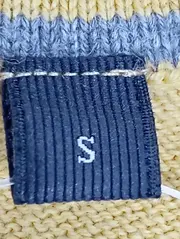 Vorschaubild 3 von Damen Pullover Gelb Gr. 36/S Klassisch Casual V-Ausschnitt